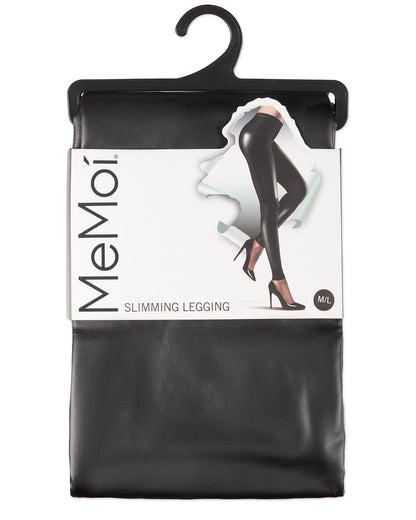 Women's Super-Sleek Vegan Leather Leggings : Color: Black