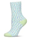Women's 2 Pair Pack Tipped Cozy Crew Socks : Color: Mint Green