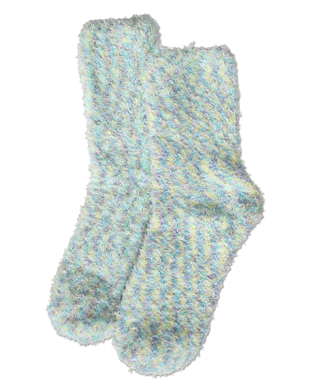 Women's 2 Pair Pack Tipped Cozy Crew Socks : Color: Mint Green
