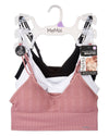3-Pack Women's Seamless Dual-Strap Padded Tag-Free Wireless Bra