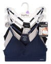 3-Pack Women's Seamless Racerback Ribbed Tag-Free Wireless Bras