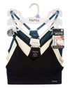 3-Pack Women's Seamless Racerback Ribbed Tag-Free Wireless Bras