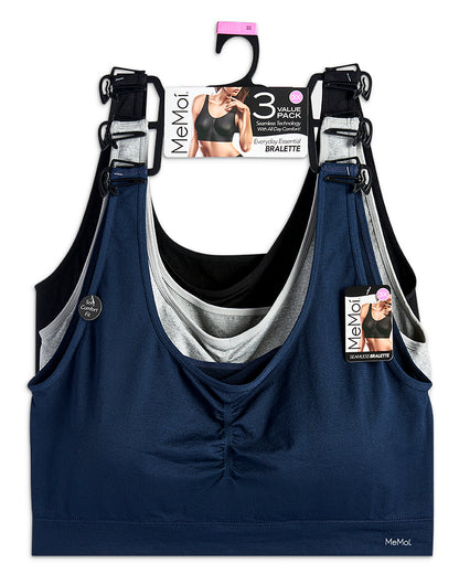 3 Pack Women's Seamless Tag-Free Padded Pullover Bras