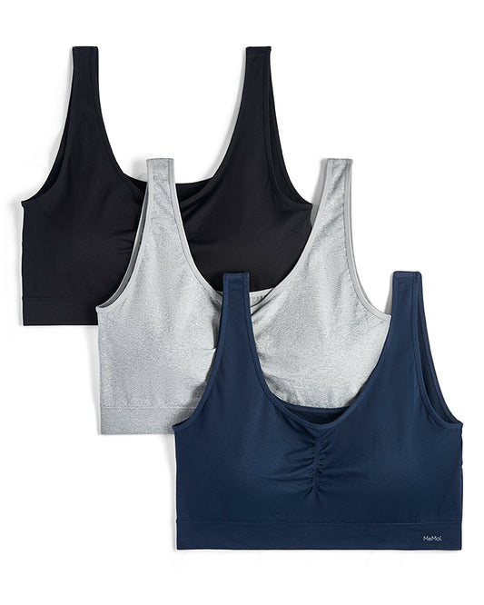 3 Pack Women's Seamless Tag-Free Padded Pullover Bras