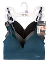 3 Pack Women's Seamless Tag-Free Bras with Built-In Cup Lining