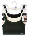 3-Pack Women's Seamless Waffle-Knit Tag-Free Pullover Wireless Bras