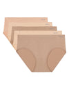 5 Pair Women's Seamless Solid-Color Tag-Free Brief Panties