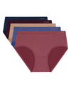 5 Pair Women's Seamless Solid-Color Tag-Free Brief Panties
