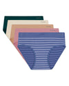 5 Pair Women's Seamless Solid-Color Tag-Free Brief Panties