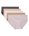 5 Pair Women's Seamless Solid-Color Tag-Free Brief Panties