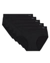 5 Pair Women's Seamless Solid-Color Tag-Free Brief Panties
