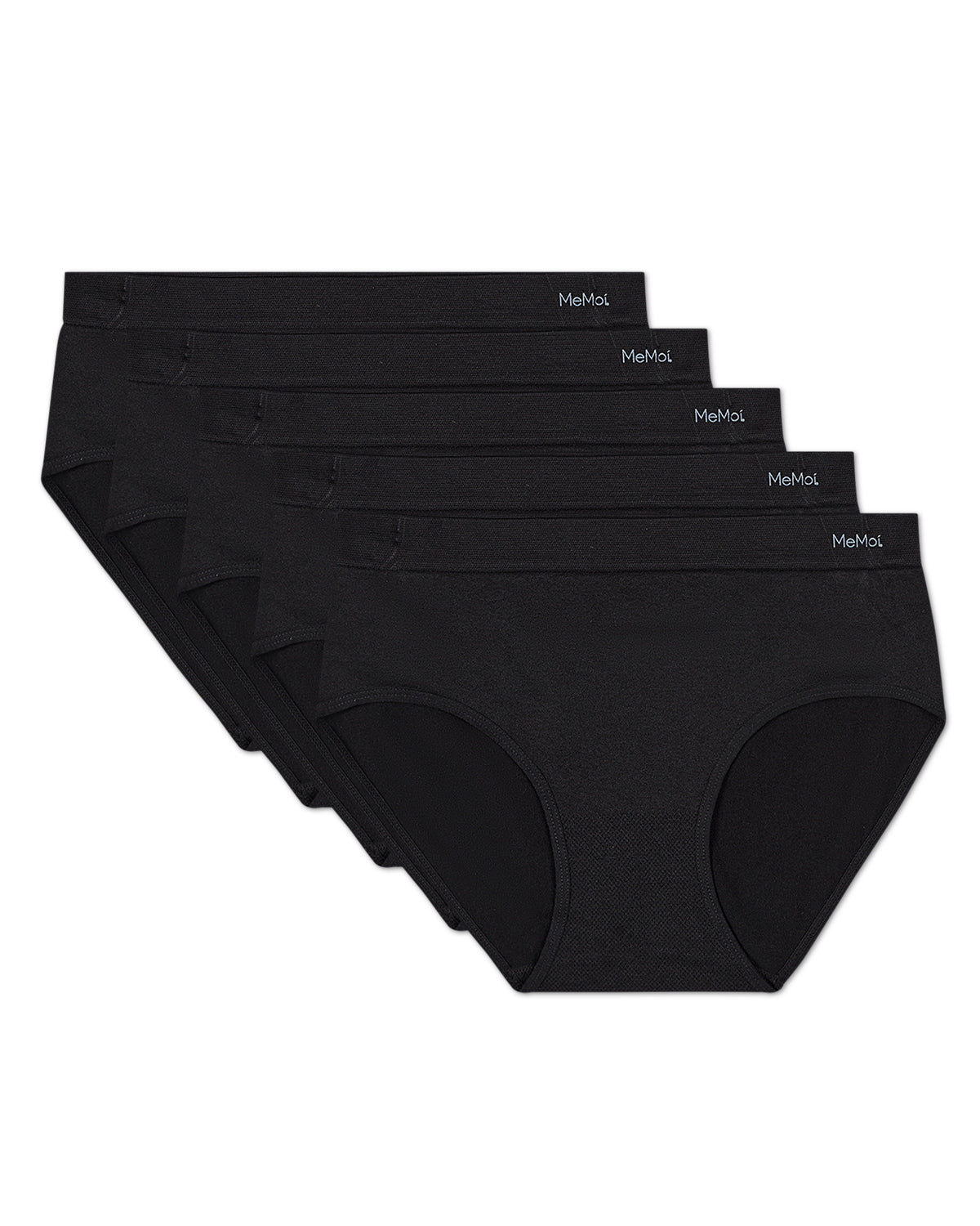 5 Pair Women's Seamless Solid-Color Tag-Free Brief Panties