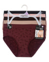 5 Pair Women's Seamless Solid-Color Tag-Free Brief Panties