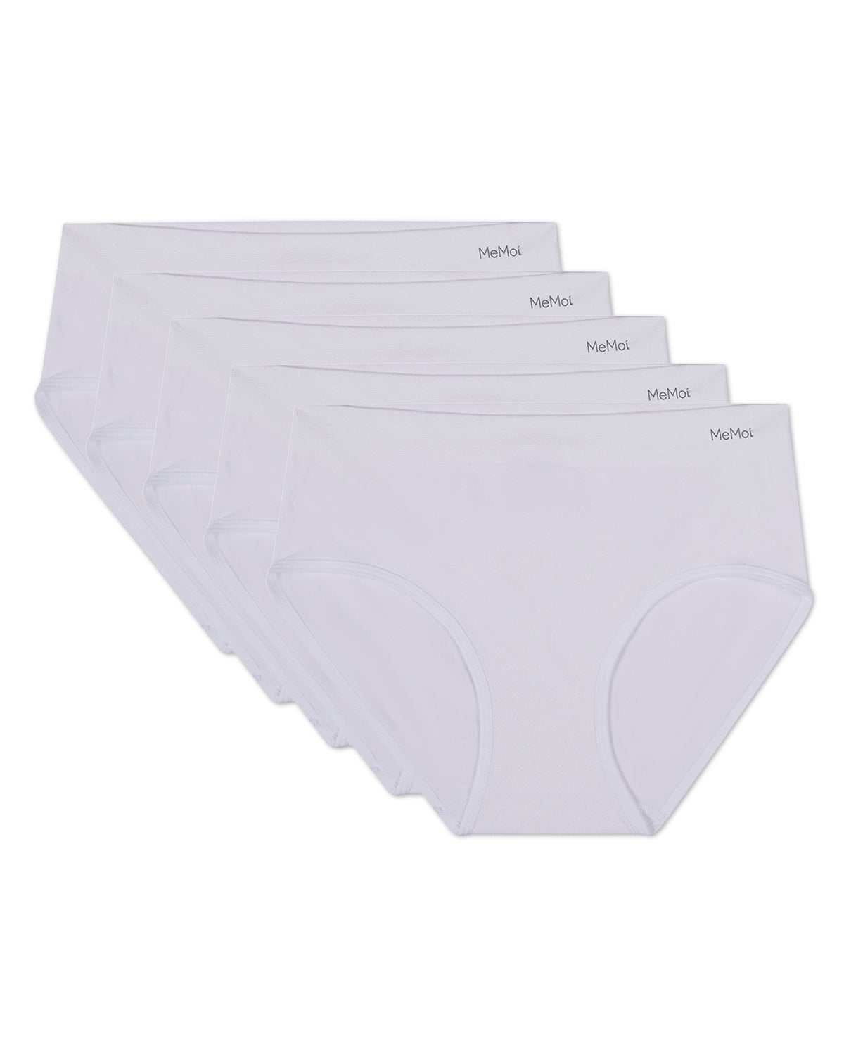 5 Pair Women's Seamless Solid-Color Tag-Free Brief Panties