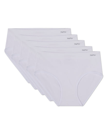 5 Pair Women's Seamless Solid-Color Tag-Free Brief Panties