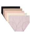5 Pair Women's Seamless Pointelle Tag-Free Briefs - Assorted Colors