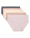 5 Pair Women's Seamless Ribbed No-Show Tag-Free Briefs