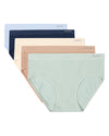 5 Pair Women's Seamless Ribbed No-Show Tag-Free Briefs