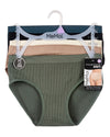 5 Pair Women's Seamless Ribbed No-Show Tag-Free Briefs