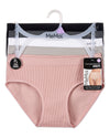 5 Pair Women's Seamless Ribbed No-Show Tag-Free Briefs
