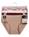 5 Pair Women's Seamless Ribbed No-Show Tag-Free Briefs