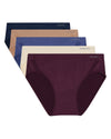 5 Pair Women's Seamless Honeycomb-Pattern Tag-Free Hipster Panties