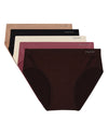 5 Pair Women's Seamless Honeycomb-Pattern Tag-Free Hipster Panties