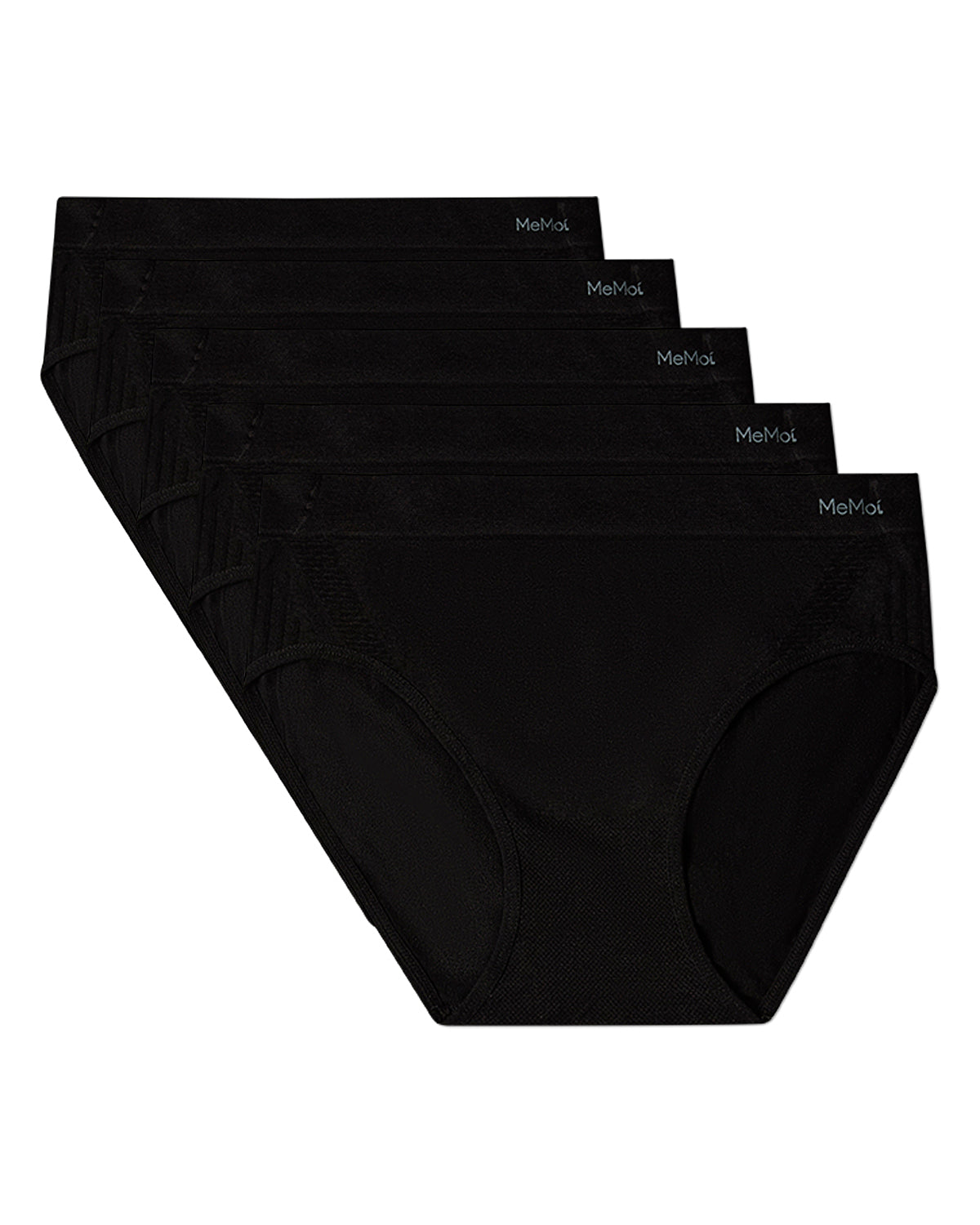 5 Pair Women's Seamless Honeycomb-Pattern Tag-Free Hipster Panties