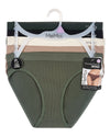 5 Pair Women's Seamless Waffle-Knit Tag-Free Bikini Panties - Solids