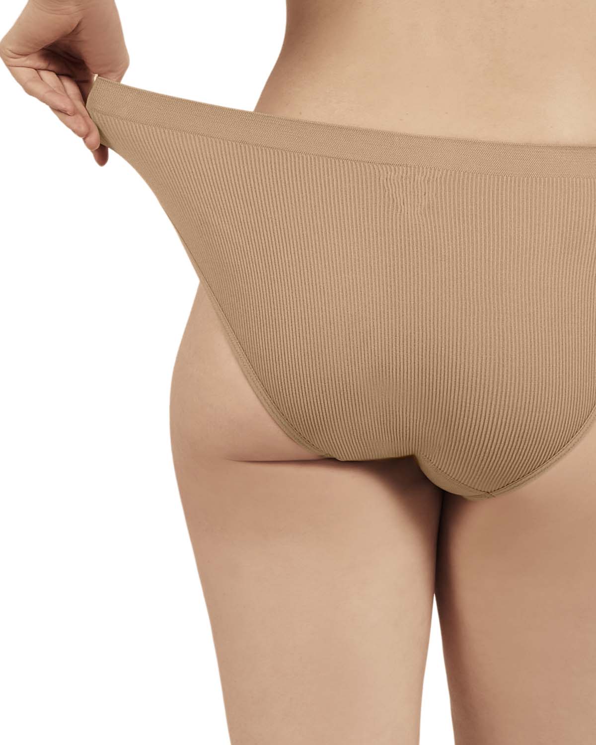 5 Pair Women's Seamless Tag-Free Bikini Panties - Stripes, Solids, Heathers