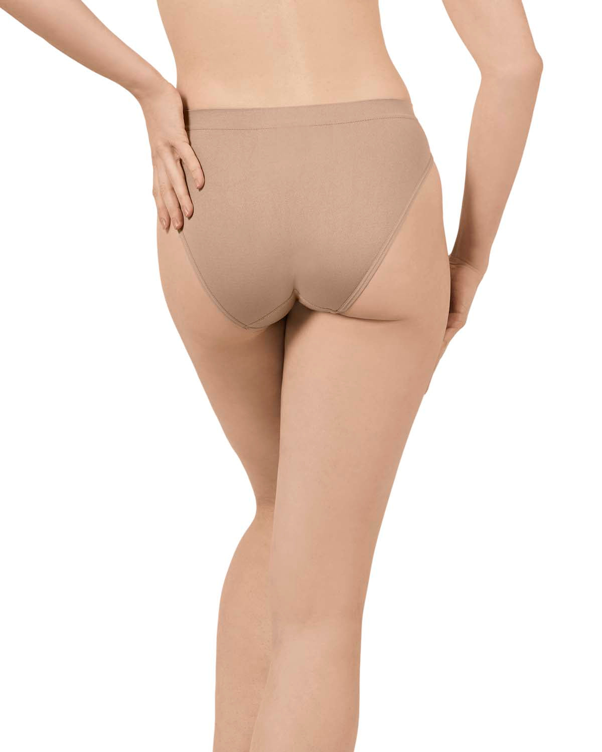 5 Pair Women's Seamless Tag-Free Bikini Panties - Stripes, Solids, Heathers