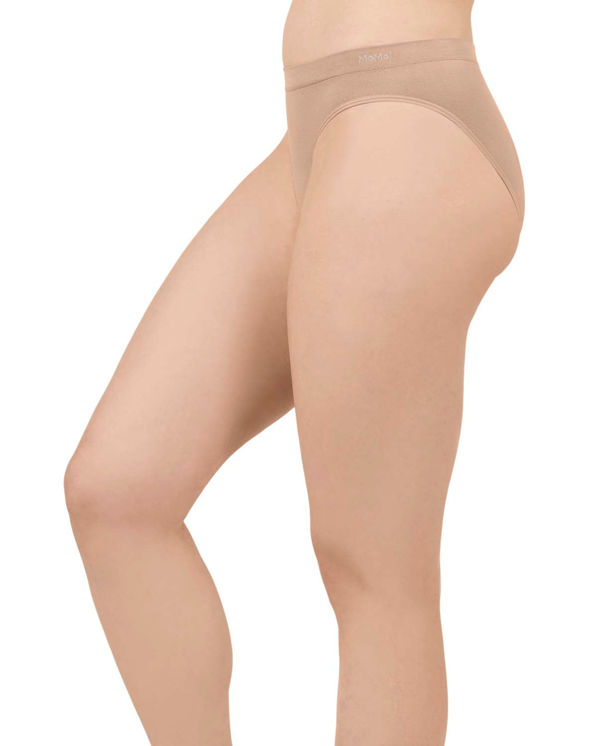 5 Pair Women's Seamless Tag-Free Bikini Panties - Stripes, Solids, Heathers
