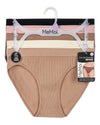 5 Pair Women's Seamless Tag-Free Bikini Panties - Stripes, Solids, Heathers