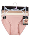 5 Pair Women's Seamless Tag-Free Bikini Panties - Stripes, Solids, Heathers