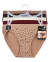 5 Pair Women's Seamless Tag-Free Bikini Panties - Stripes, Solids, Heathers