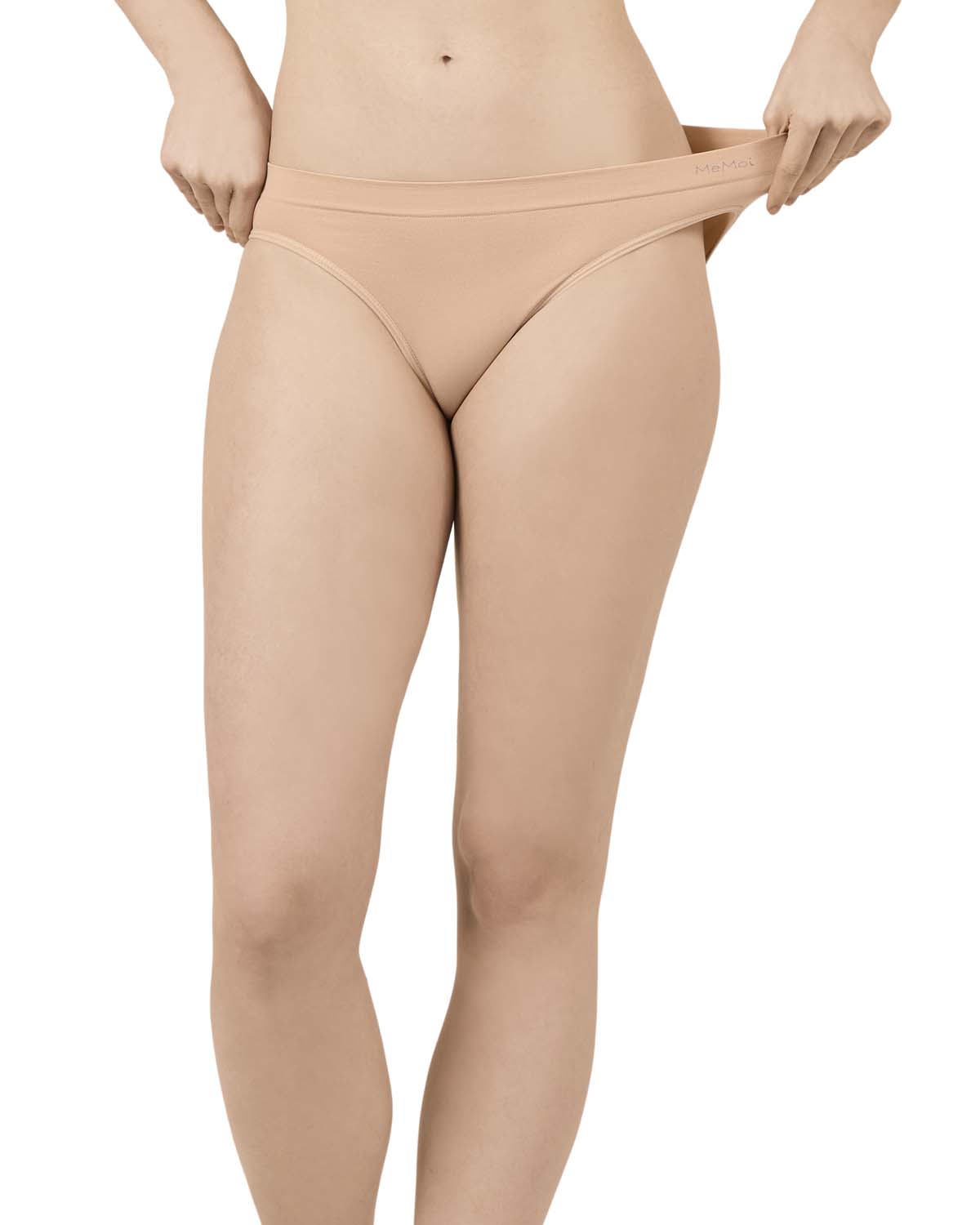 5 Pair Women's Seamless Tag-Free Bikini Panties - Stripes, Solids, Heathers