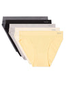 5 Pair Women's Seamless Pin-Rib Tag-Free Bikini Panties