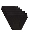 5 Pair Women's Seamless Pin-Rib Tag-Free Bikini Panties