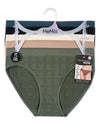 5 Pair Women's Seamless Pointelle Tag-Free No-Show Bikini Panties