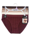 5 Pair Women's Seamless Pointelle Tag-Free No-Show Bikini Panties