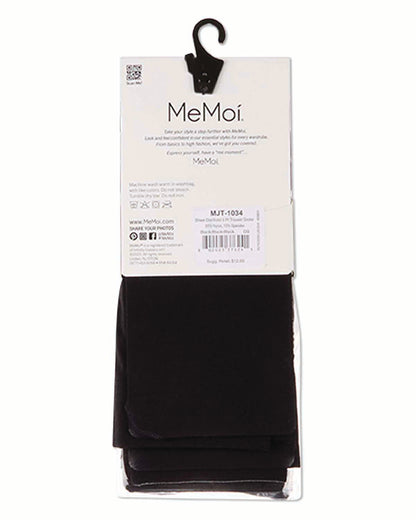 3 Pair Women's Sheer Dot and Opaque Solid Trouser Socks