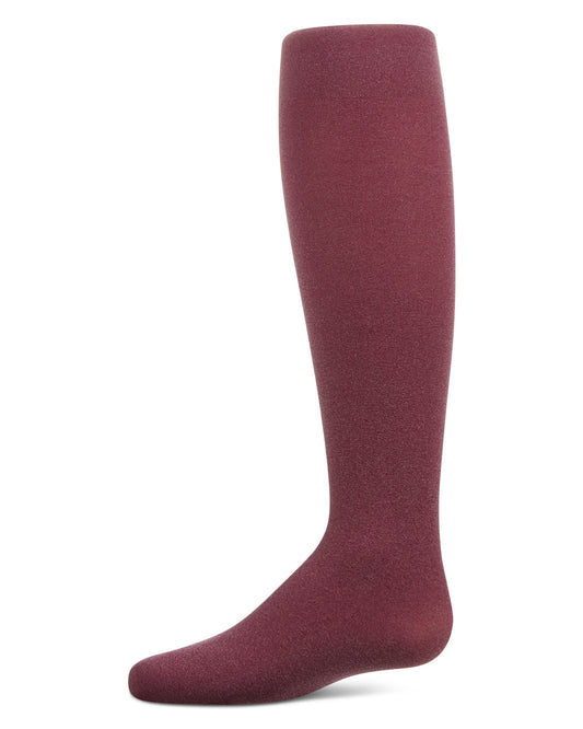 Heavenly Heather Girls Opaque Tights : Color: Burgundy