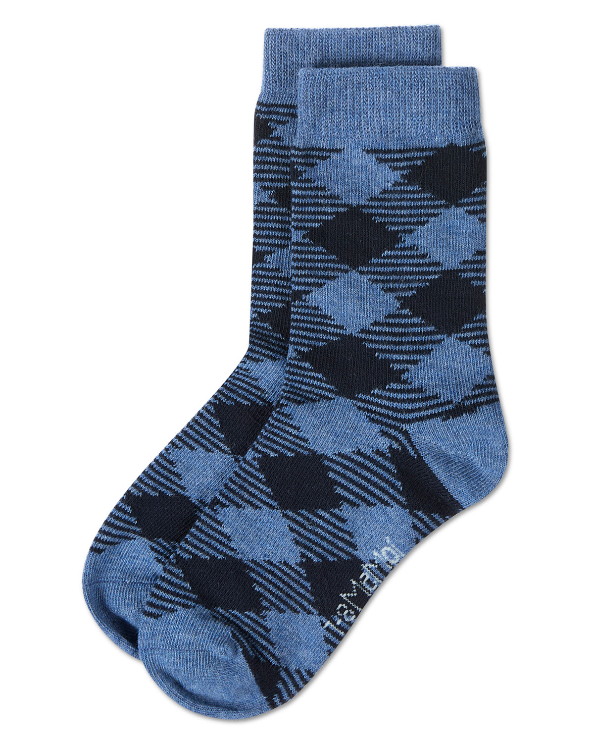 Boys' Argyle Crew Socks : Color: Denim Heather