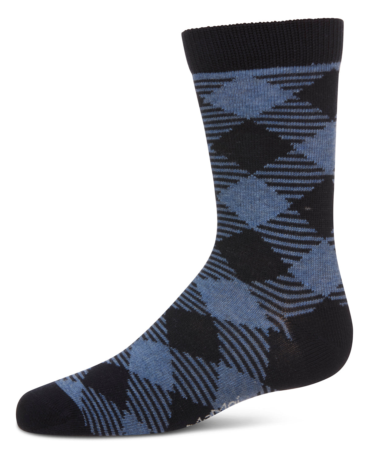 Boys' Argyle Crew Socks : Color: Navy