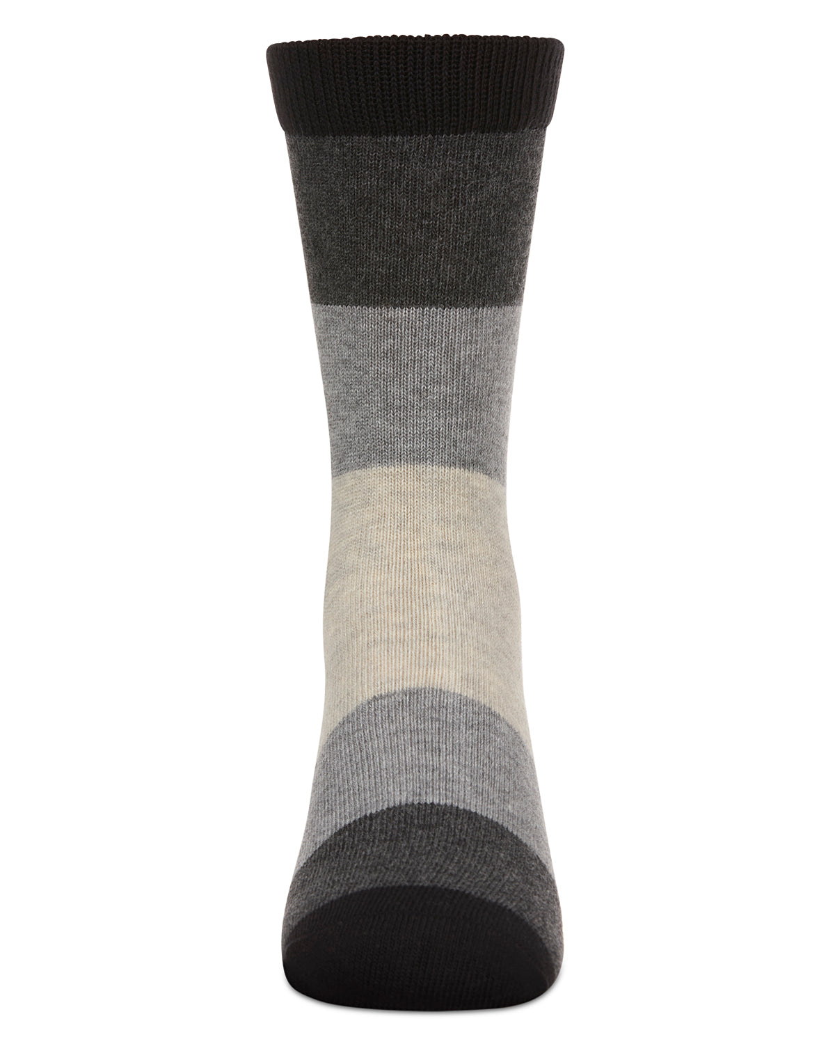 Ombre Color Block Boys Cotton Blend Crew Sock : Color: Black