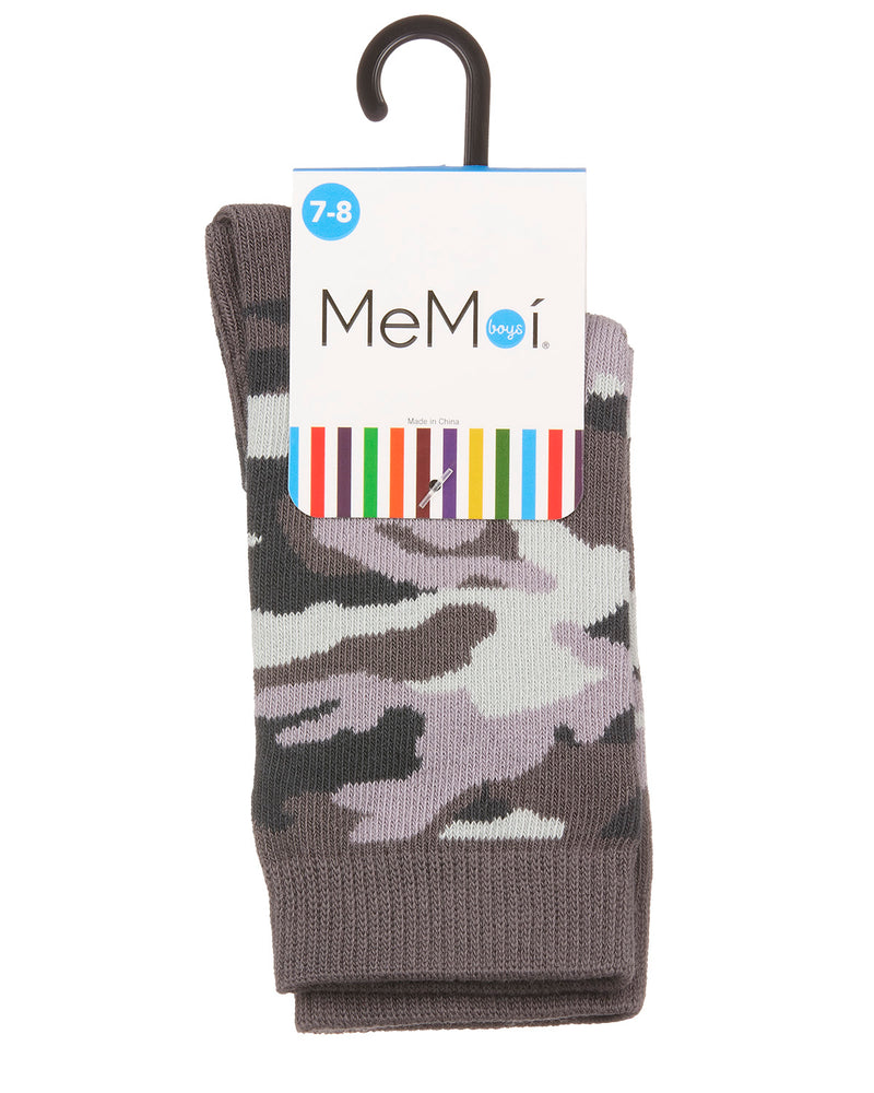 Boys' Camouflage Crew Socks