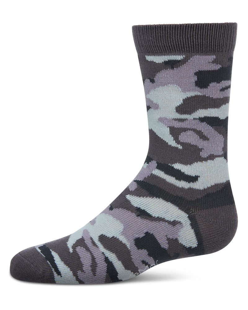 Boys' Camouflage Crew Socks