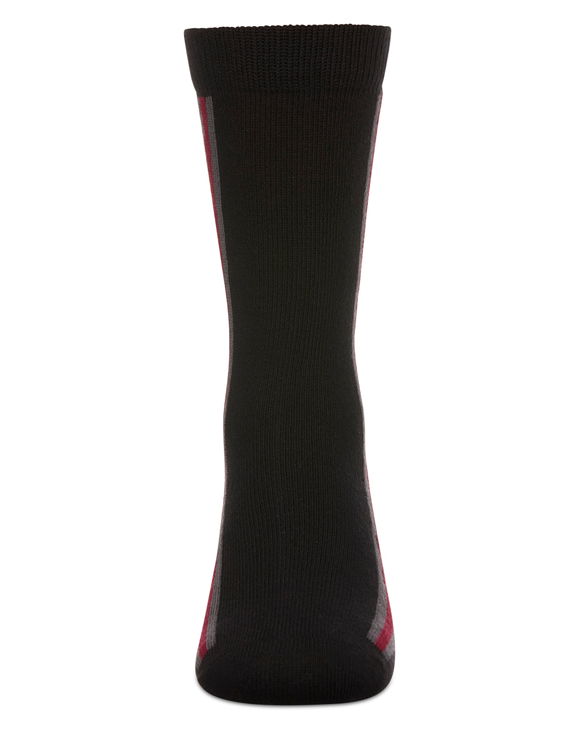 Boys' Side Stripe Crew Socks : Color: Black