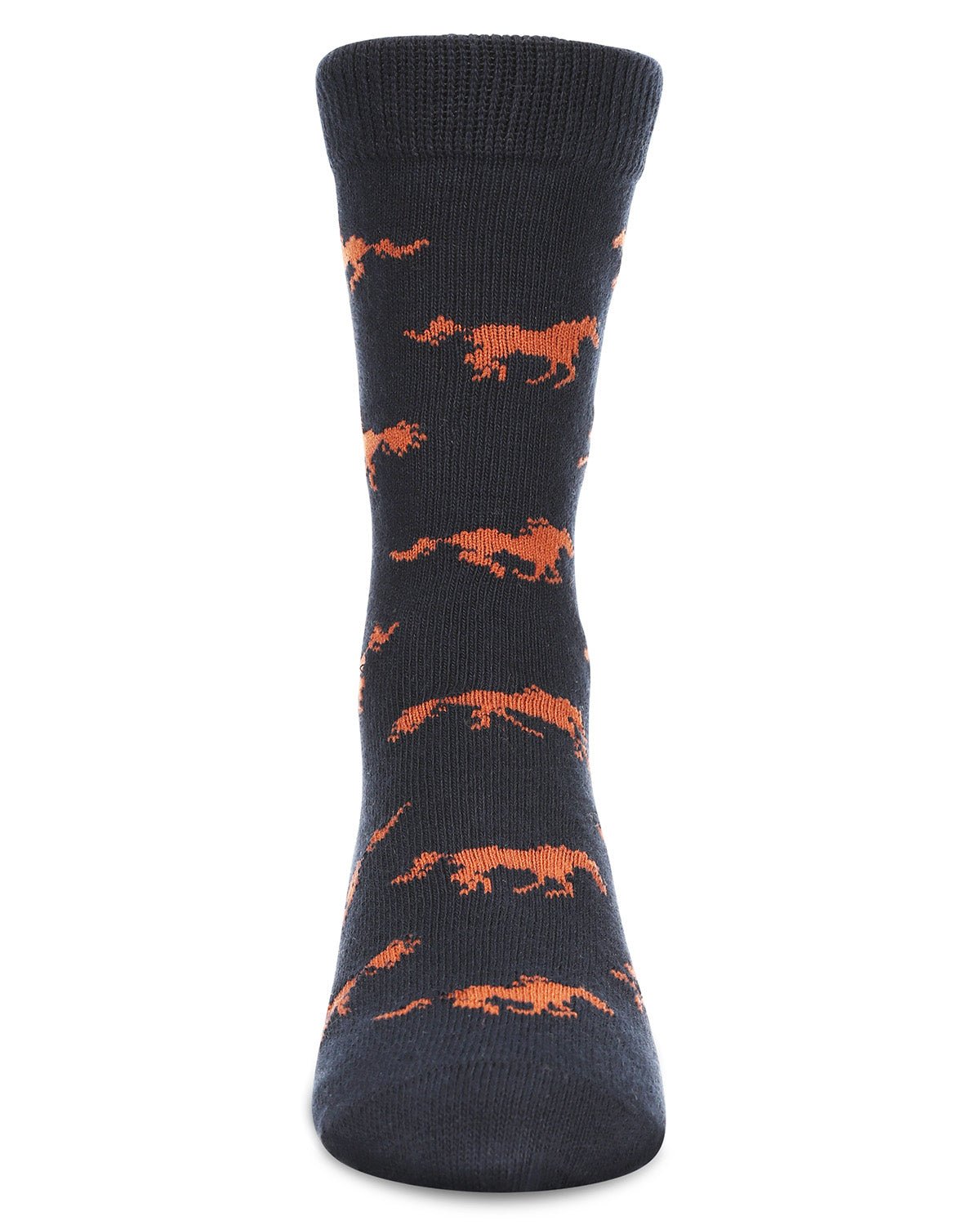 Boys' Galloping Horse Cotton Crew Socks : Color: Navy