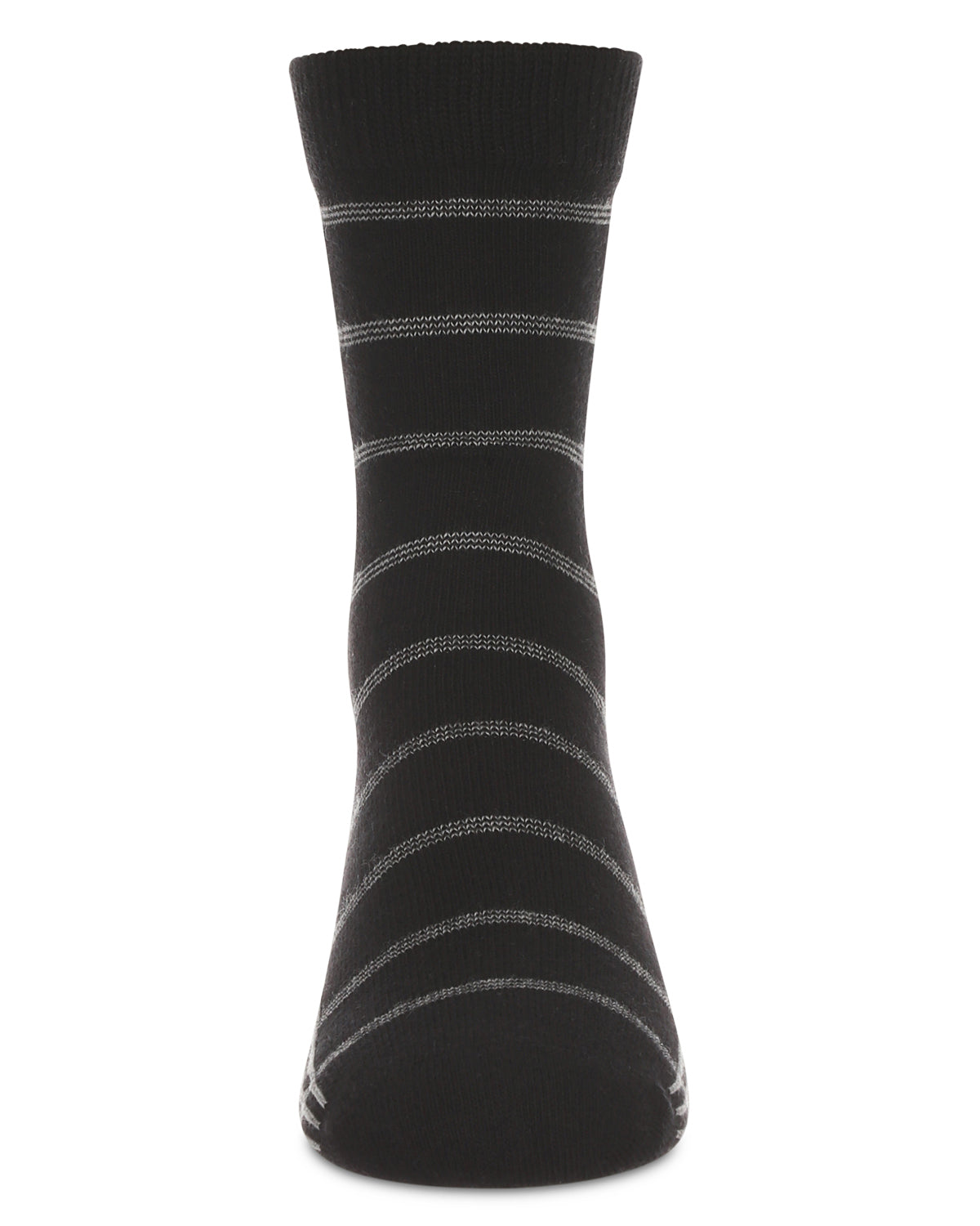 Boys' Boxed Stripe Crew Socks : Color: Black